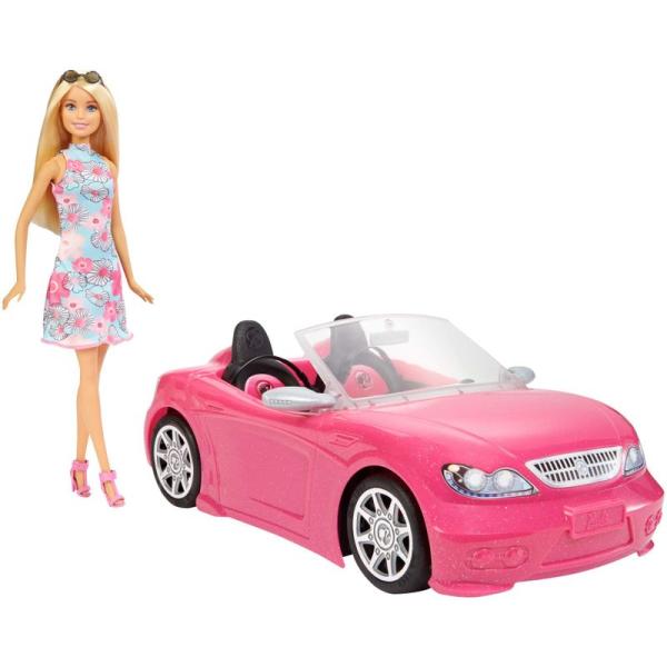 バービー(Barbie) バービーとおでかけ かわいいピンクのクルマ 着せ替え人形・ハウス 3歳~F...