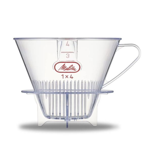 メリタ Melitta コーヒー ドリッパー 4~8杯用 クリアフィルター 1×4 メジャースプーン...