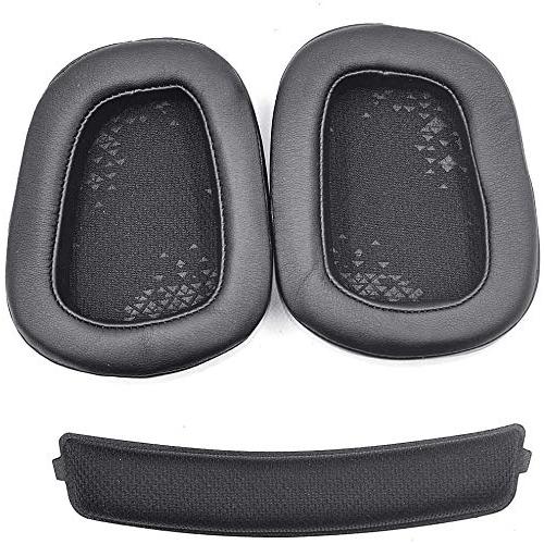 G933イヤークッション 交換用イヤーマフイヤーパッドカップカバーロジクールG933 G633 G6...
