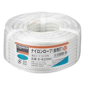 トラスコ中山(TRUSCO) ナイロンロープ 6mm×20m 金剛打タイプ R-620NK