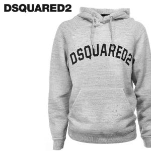 ディースクエアード DSQUARED2 パーカー メンズ ダメージクラッシュ加工 ペイントロゴ 裏起毛 長袖 フード S74GU0172｜kiiroya-import