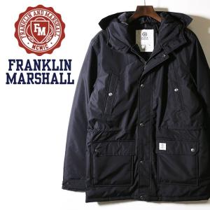 フランクリン＆マーシャル FRANKLIN &amp; MARSHALL 中綿ジャケット メンズ ジップアップ フードジャケット JACKETS NYLON ZIP+HOOD LONG