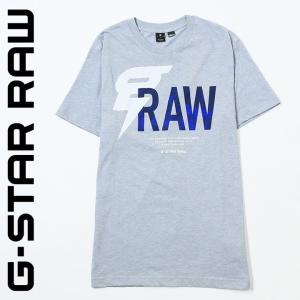 ジースターロウ G-Star RAW 半袖Tシャツ カットソー メンズ ロゴプリント 薄手 QULADE RT S/S｜kiiroya-import