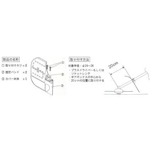 草刈用 飛散 ガード 防止 小石 砂 カバー ...の詳細画像4