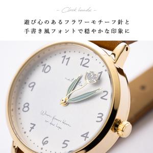 腕時計 レディース フラワー モチーフ針 花 ...の詳細画像4
