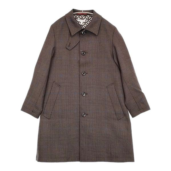 DRESSTERIOR オーバーペーンチェックバルマカーンコート S 定価69300円 ステンカラー...