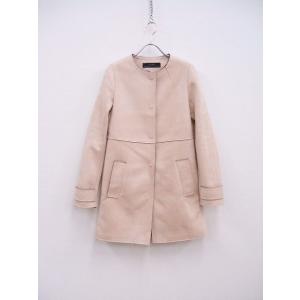 ZARA BASIC コート ノーカラージャケット ピンク レディース ザラベーシック 2-0915...