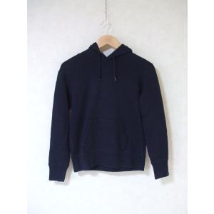 MHL. LOOPBACK COTTON LOOPWHEELER HOODIE WOMENS スウェット サイズ2 定価24,200 パーカー ネイビー エムエイチエル 2-0929M 202416｜kiitti