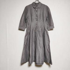 MARGARET HOWELL 578-157409 リネン 麻 ドレス サイズ1 半袖