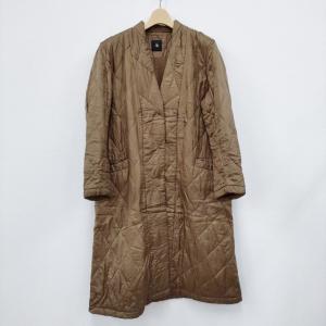 R&D.M.Co- キルティングロングコート サイズS コート カーキ オールド  