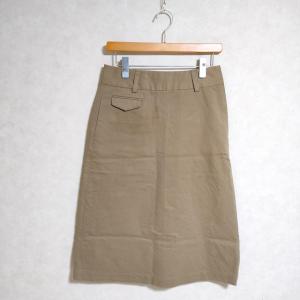 COTTON STRIPE FINE マーガレットハウエル　ライトコットンリネン　ロングスカート 【美品】 SILK HOWELL（マーガレット MARGARET | SKIRT スカート