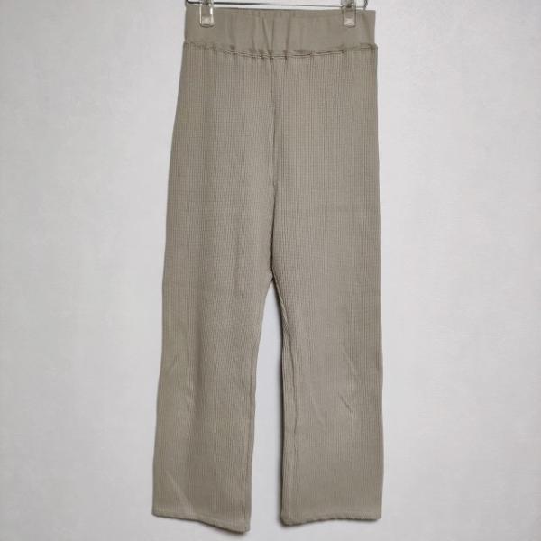 AMERICANA リブ コットン ウエストゴム パンツ グレージュ アメリカーナ 4-0114M ...
