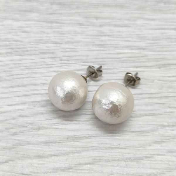 KAORU 新品 コットンパールピアス アクセサリー ピアス アイボリー カオル 3-0905G 2...