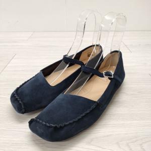 Clarks 新品 Freckle Bar スウェード サイズUK7 ワンストラップ フラット シュ...