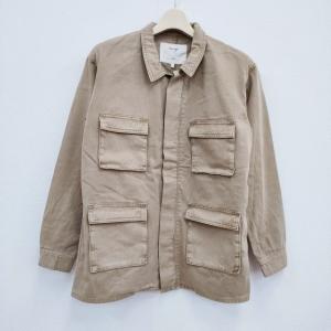 DRWCYS Military belted jacket ミリタリーベルテッドジャケット 1 製品染め ミリタリージャケット ベージュ ドロシーズ 4-0408M 230264｜kiitti