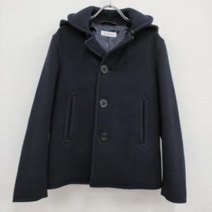 ORCIVAL（オーシバル） *フード付きメルトンシングルボタンピーコート