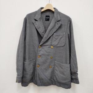 45rpm / ジャージフラノの四角ジャケット/--/ウール/BRW/千鳥格子/70910033 45rpm◇ジャージフラノの四角ジャケット/--/ウール/BRW/千鳥格子