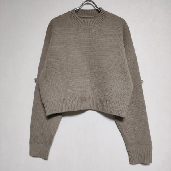 AMERI ウールアクリル プルオーバー セーター ニット ベージュ アメリ 4-1202T 233...