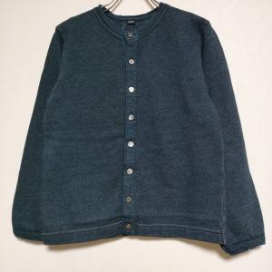 45R/45rpm アイスコットン908KNITTY CARDIGAN カーディガン ブルー 