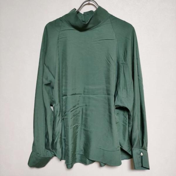 green label relaxing UNITED ARROWS ハイネック タック ブラウス ...