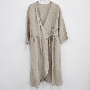 nest Robe カシュクール リネン 羽織 ローブ 01141-1091 ワンピース ベージュ ネストローブ 4-0503M 237745｜kiitti