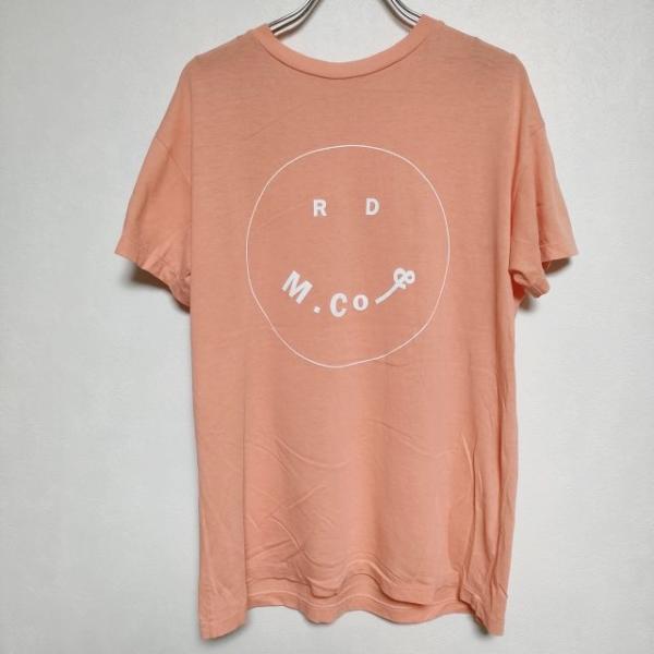 R&amp;D.M.Co- M コットンキュプラ SMILY スマイリー 半袖Ｔシャツ カットソー コーラル...