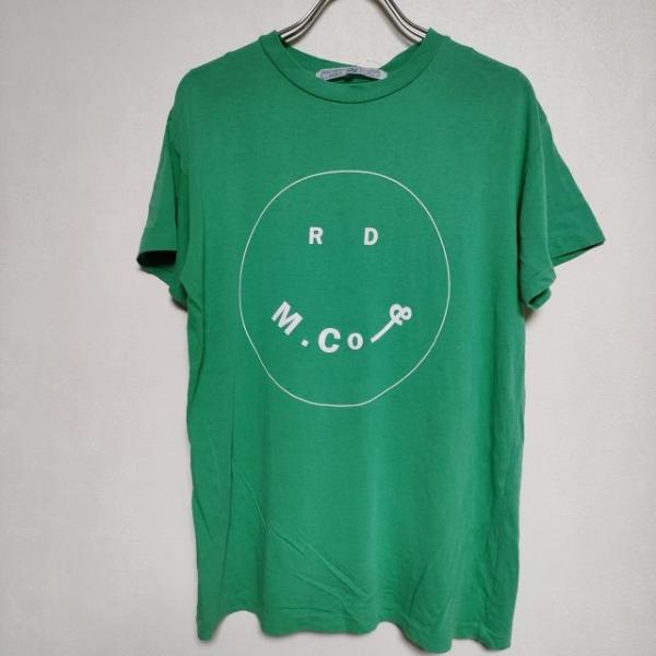 R&amp;D.M.Co- S コットンキュプラ SMILY スマイリー 半袖Ｔシャツ カットソー グリーン...