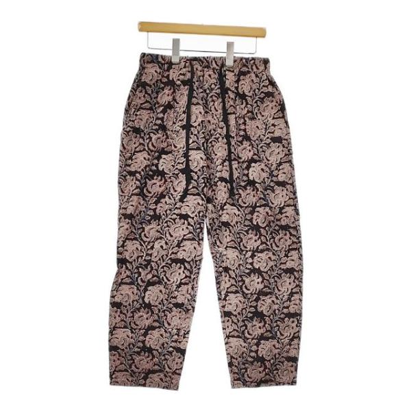 JOURNAL STANDARD relume/bunai インド製 総柄イージー パンツ ブラウン...