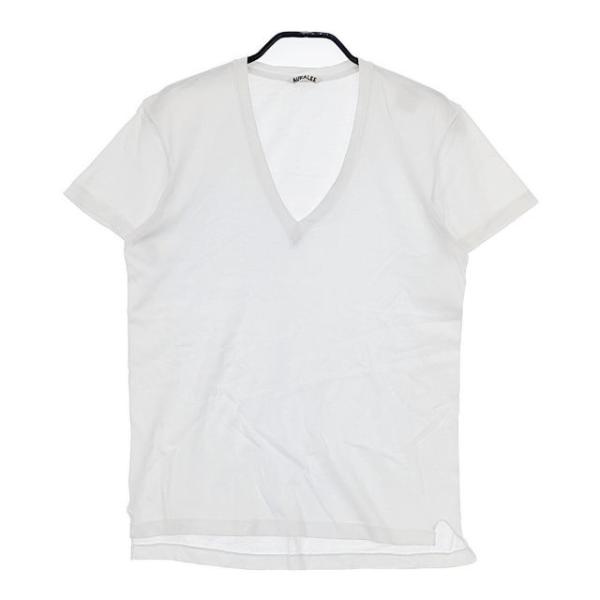 AURALEE SEAMLESS V-NECK TEE A00V06ST 半袖Ｔシャツ カットソー ...