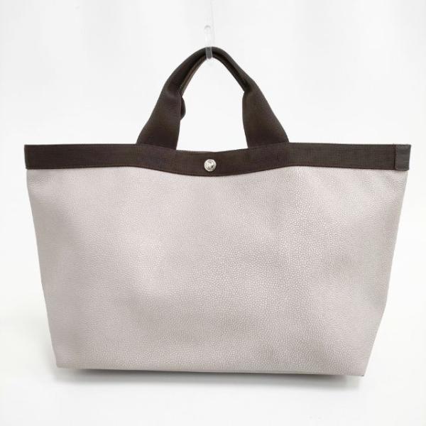 Herve Chapelier 705GPコーテッドキャンバススクエアトートL A4サイズ マスティ...