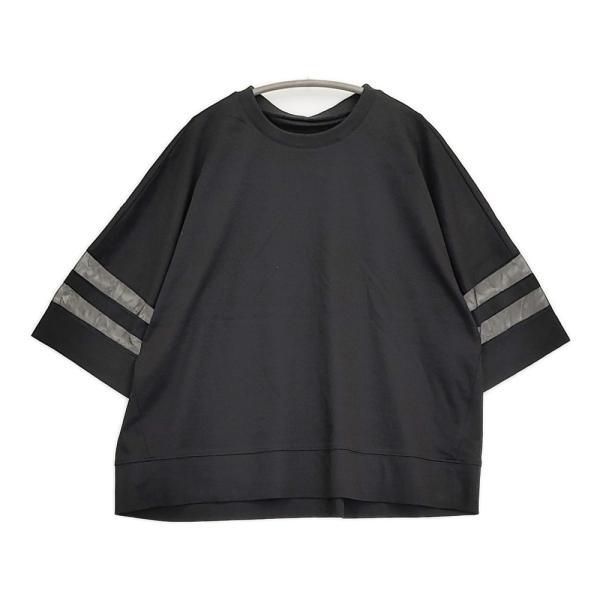 noa-ge ノアジェ A5317-9775 サイズL シルケット 半袖Ｔシャツ カットソー ブラッ...