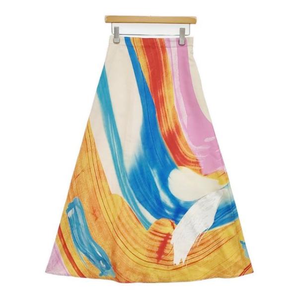 AMERI ヘイリーウェーブアートスカート HAILEY WAVE ART SKIRT 012109...