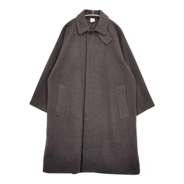 THE LIBRARY SUPER100'S WOOL MELTON BAL COLLAR COAT...