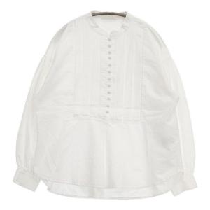 soulberry 私のくるみ釦ブラウス コットン サイズM t4b0009-2 ブラウス シャツ ホワイト ソウルベリー 6-0622M 282330