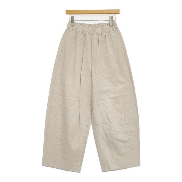 休日と詩 新品 コットン リネン ホエールパンツ 定価15400円 TY-2519 イージー ワイド...