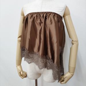 GLOBAL WORK 新品 刺繍レースマルチビスチェベルト 654849 アシンメトリー トップス 26SS ブラウン グローバルワーク 6-0806G 292423