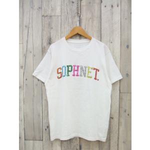 SOPHNET. SOPH-170094 サイズS ラインストーン ロゴ カットソー 半袖Ｔシャツ ...