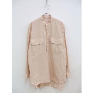 COMOLI プルオーバーカーゴシャツ T01-02005 SAND PINK 長袖シャツ ピンク サイズ2 コモリ 定価35200円 1-1008M F85618｜kiitti