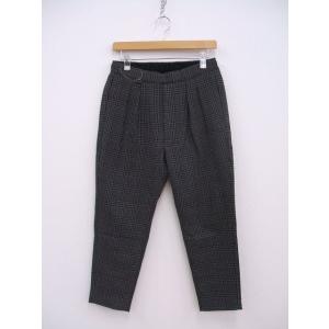 SOPHNET. 2 TUCK CHECK EASY CROPPED PANT FABRIC BY ...