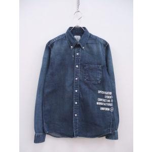 uniform experiment DAMAGED DENIM B.D SHIRT 長袖シャツ ブ...