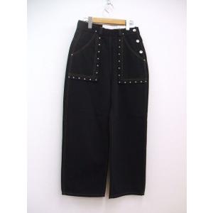 未使用級 アパルトモン KURO 別注 70s フレアデニムパンツ ブラック 黒 L'Appartement/Deuxieme Classe KURO別注 70s Flare Denim