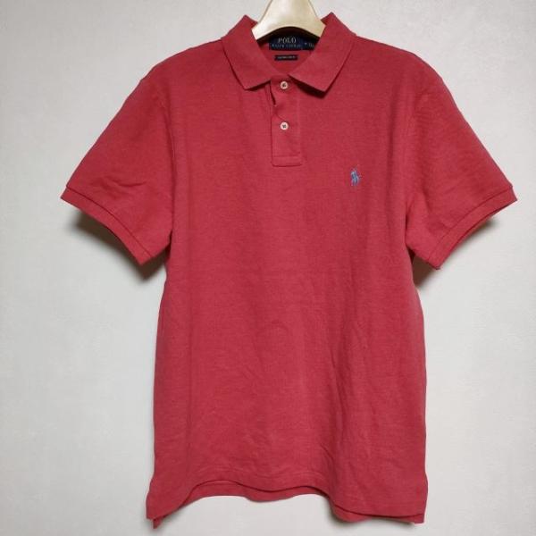 POLO RALPH LAUREN 新品 カスタムスリムフィット 半袖 ポロシャツ レッド ポロ・ラ...