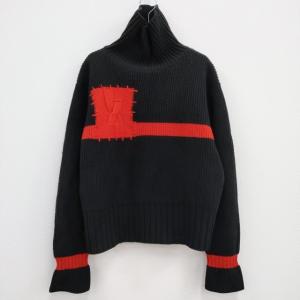 kudos tomorrow's kids sweater タートルネック セーター サイズ1 ウール ニット ブラック レッド クードス 3-1228T F94528｜kiitti
