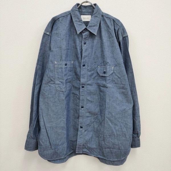 CAL O LINE/Pilgrim Surf+Supply 別注シャンブレーシャツ 23SS ブル...