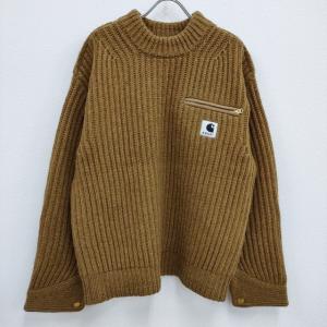 Sacai/Carhartt Carhartt WIP Knit Pullover Detroit 23-03112M 定価93500円 サイズ3 ニット ブラウン サカイ/カーハート 4-0308T F95809｜kiitti