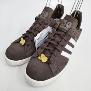 adidas/BAPE/A BATHING APE 新品 CAMPUS 80S 30TH ANNIVERSARY 28 スニーカー 23SS 茶 アディダス/アベイシングエイプ4-0318G F95920｜kiitti