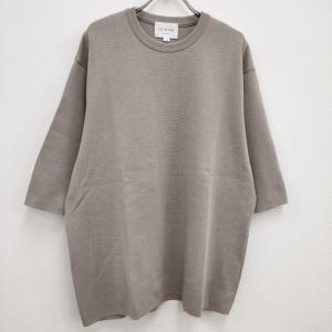 STILL BY HAND 新品 KN03221 サイズ50 トープ ミラノリブニットTシャツ 半袖 定価15400円 ベージュ スティルバイハンド 4-0512S F96407｜kiitti