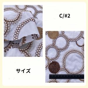 生地 エンブロイダリー レース 刺繍 綿100...の詳細画像3