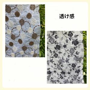 生地 エンブロイダリー レース 刺繍 綿100...の詳細画像5