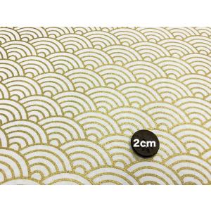 生地 青海波goldlineprintシリーズ...の詳細画像1